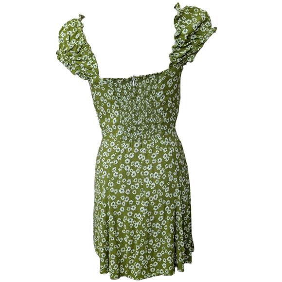 Reformation Pacey Green Floral Fennel Dress - Picture 6 of 16